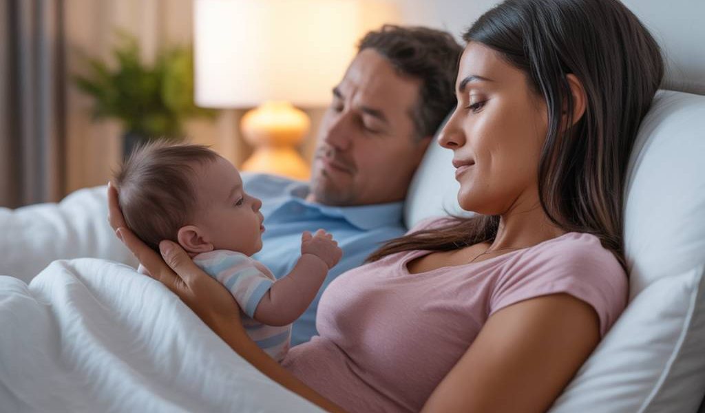 Bruit blanc et sommeil des parents épuisés : peut-il aussi aider les adultes à mieux dormir après l’arrivée de bébé ?