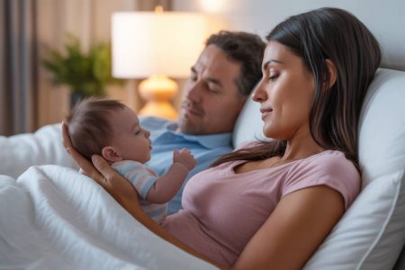 Bruit blanc et sommeil des parents épuisés : peut-il aussi aider les adultes à mieux dormir après l’arrivée de bébé ?