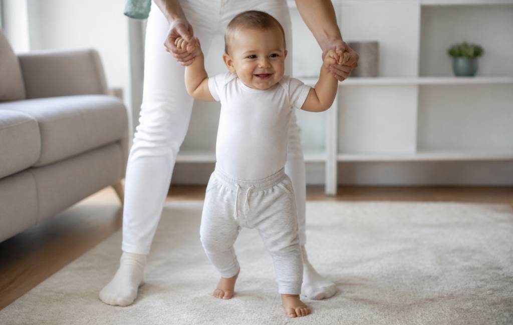 Âge marche bébé : à quel âge bébé fait ses premiers pas ?