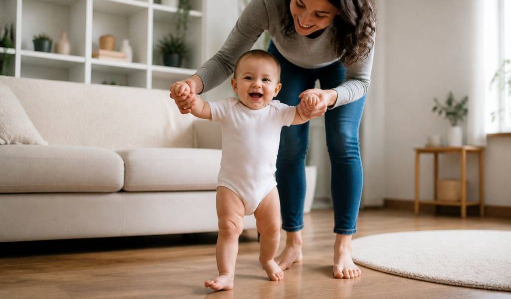 Acquisition de la marche : étapes, conseils et signes à surveiller chez bébé