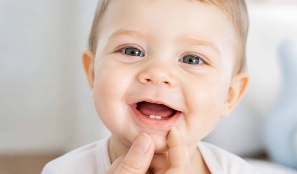 Âge d’apparition des dents chez le bébé : calendrier et signes de poussée dentaire