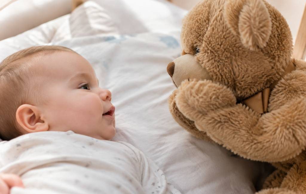 Nounours qui envoie des bisous : comment choisir le compagnon idéal pour bébé