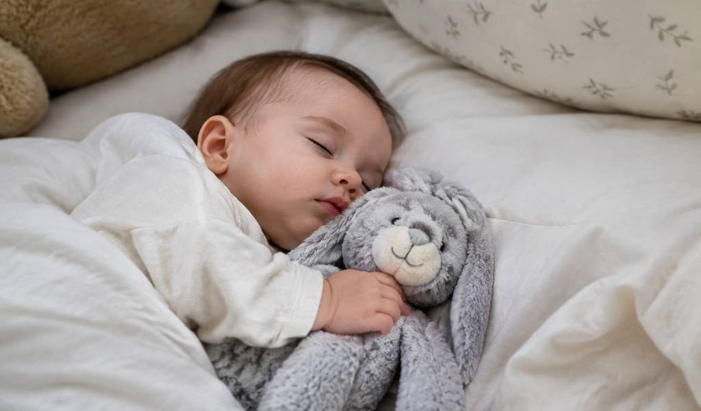 Lapin gris : comment choisir une peluche apaisante pour bébé ?