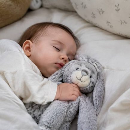 Lapin gris : comment choisir une peluche apaisante pour bébé ?