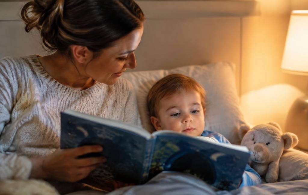 L’histoire à créer : comment inventer une histoire apaisante pour bébé au moment du coucher