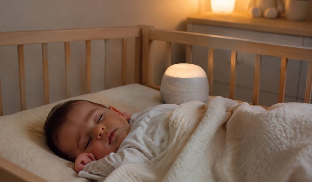 Bruit blanc pour dormir bébé : bien choisir et utiliser les sons apaisants en toute sécurité